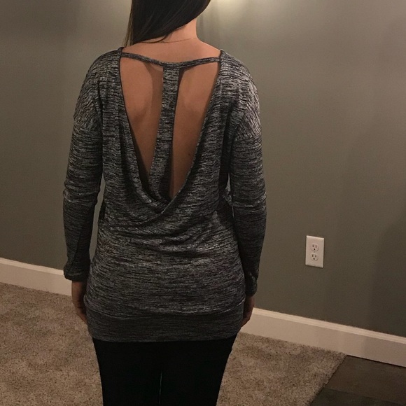 Athleta Sweaters - Athleta Long sweater with open back